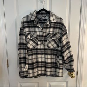 Zara Plaid Oversized Shacket